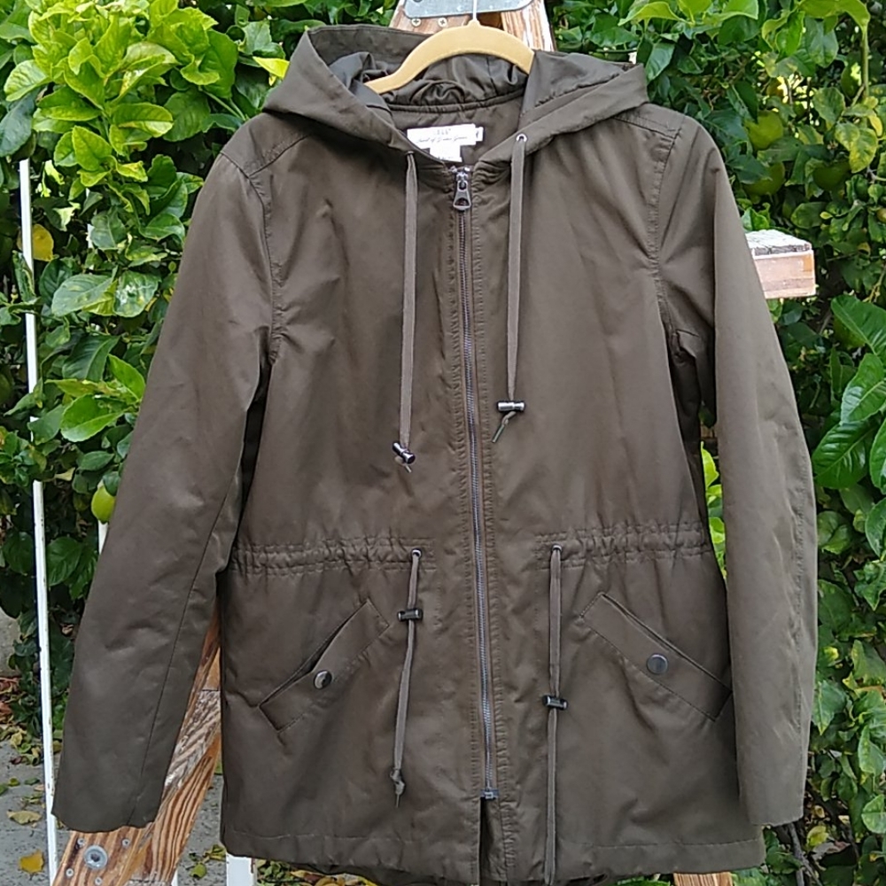 Logg H&M Olive Jacket w/Hood Drawstrings 6